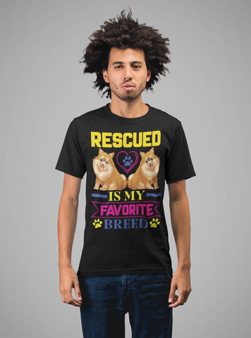 Image of Rescued Is My Favorite Breed - Cotton T-Shirt