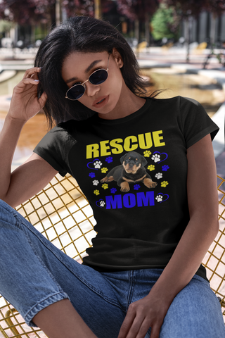 Image of Rescue Mom - Women's Cotton T-Shirt