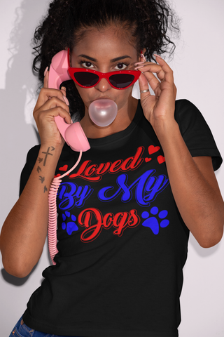 Image of Loved by My Dogs - Cotton T-Shirt