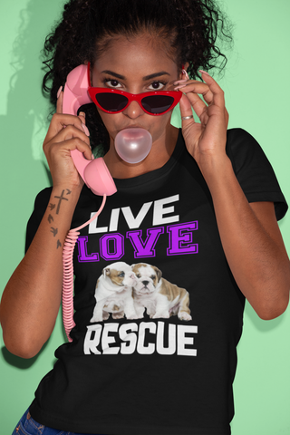 Image of Live Love Rescue - Cotton T-Shirt