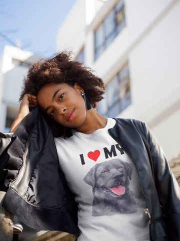 Image of I Love My Black Labrador - Cotton T-Shirt