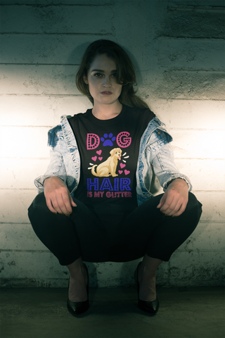 Image of Dog Hair Is My Glitter - Cotton T-Shirt