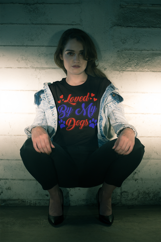 Image of Loved by My Dogs - Cotton T-Shirt