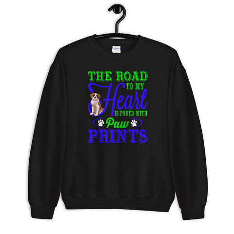 Image of The Road to My Heart Is Paved With Paw Prints - Sweatshirt