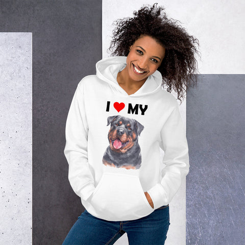 Image of I Love My Rottweiler - Hoodie