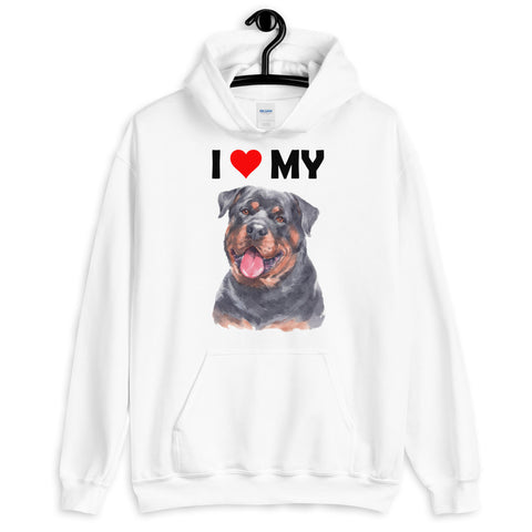 Image of I Love My Rottweiler - Hoodie
