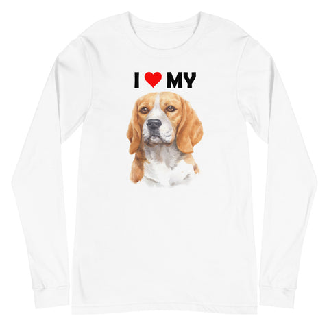 Image of I Love My Beagle - Long Sleeve Shirt