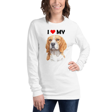 Image of I Love My Beagle - Long Sleeve Shirt