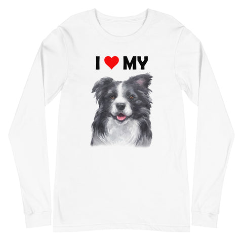 Image of I Love My Border Collie - Long Sleeve Shirt