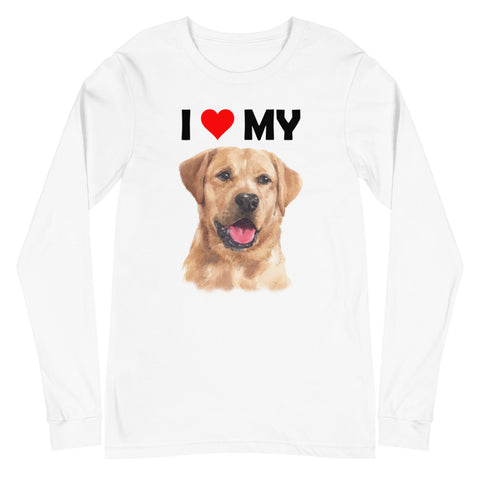 Image of I Love My Yellow Labrador - Long Sleeve Shirt