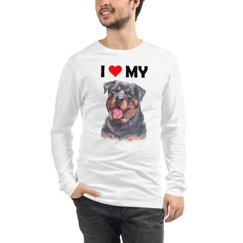 Image of I Love My Rottweiler - Long Sleeve Shirt