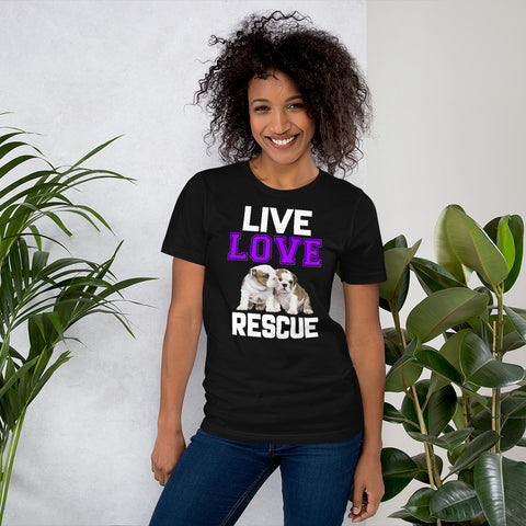 Image of Live Love Rescue - Cotton T-Shirt