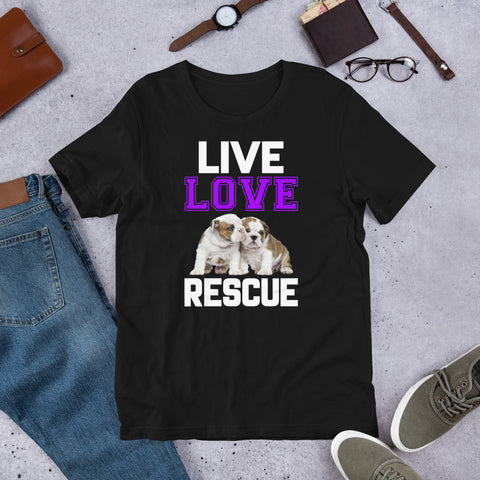 Image of Live Love Rescue - Cotton T-Shirt
