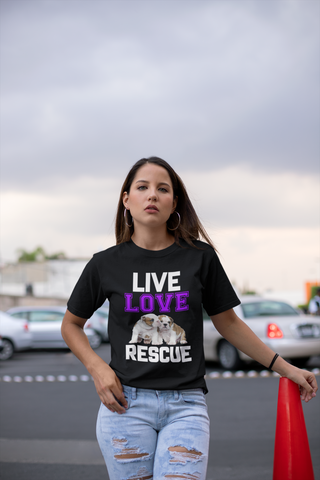 Image of Live Love Rescue - Cotton T-Shirt