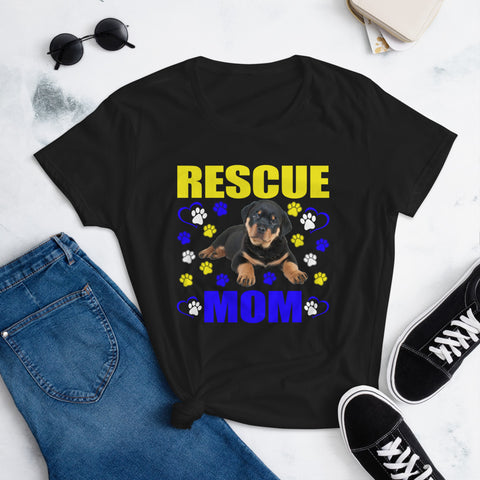 Image of Rescue Mom - Women's Cotton T-Shirt