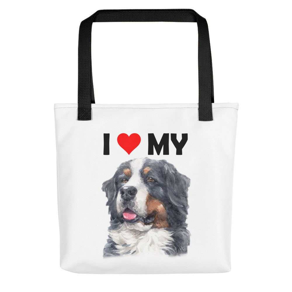 I Love My Bernese Mountain Dog - Tote Bag