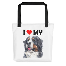I Love My Bernese Mountain Dog - Tote Bag