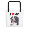 I Love My Bernese Mountain Dog - Tote Bag