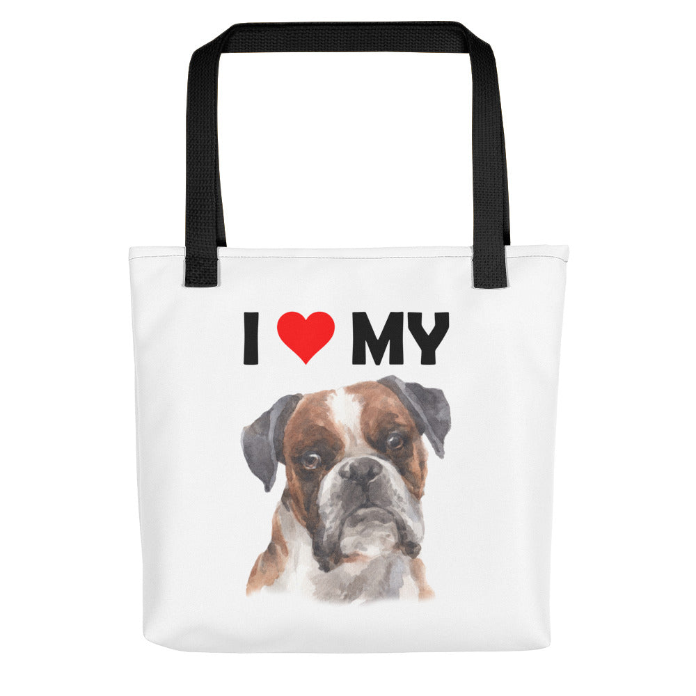 I Love My Boxer - Tote Bag