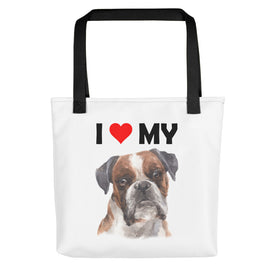 I Love My Boxer - Tote Bag