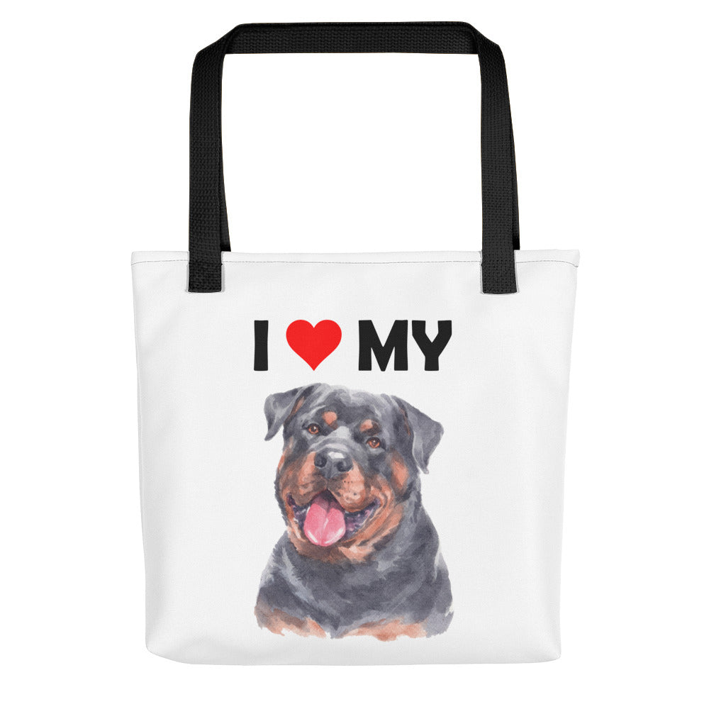 I Love My Rottweiler - Tote Bag
