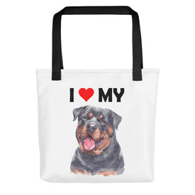I Love My Rottweiler - Tote Bag
