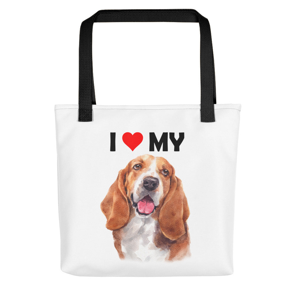I Love My Basset Hound - Tote Bag