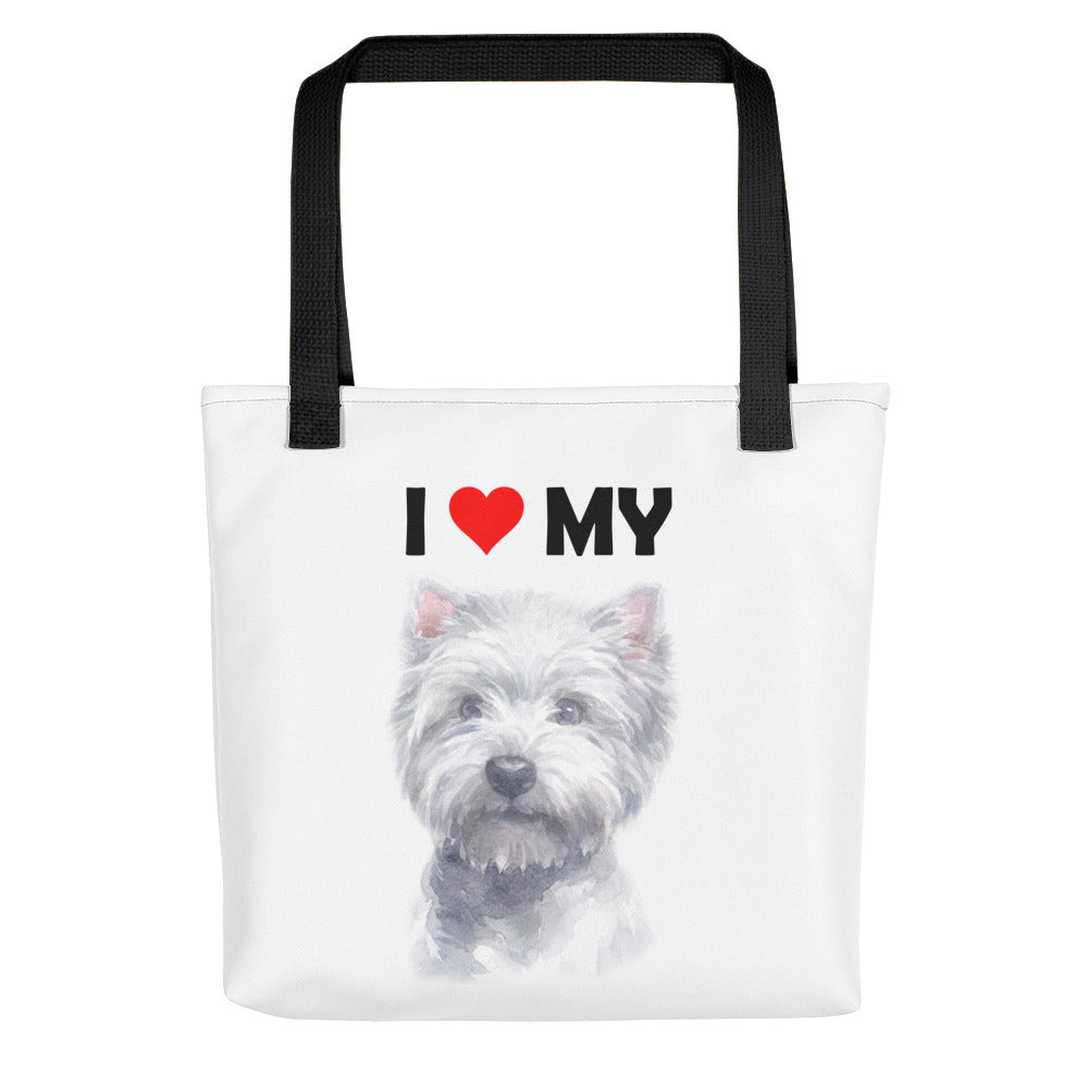 I Love My West Highland Terrier - Tote Bag
