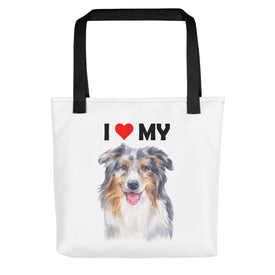 I Love My Australian Shepherd - Tote Bag