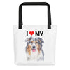 I Love My Australian Shepherd - Tote Bag