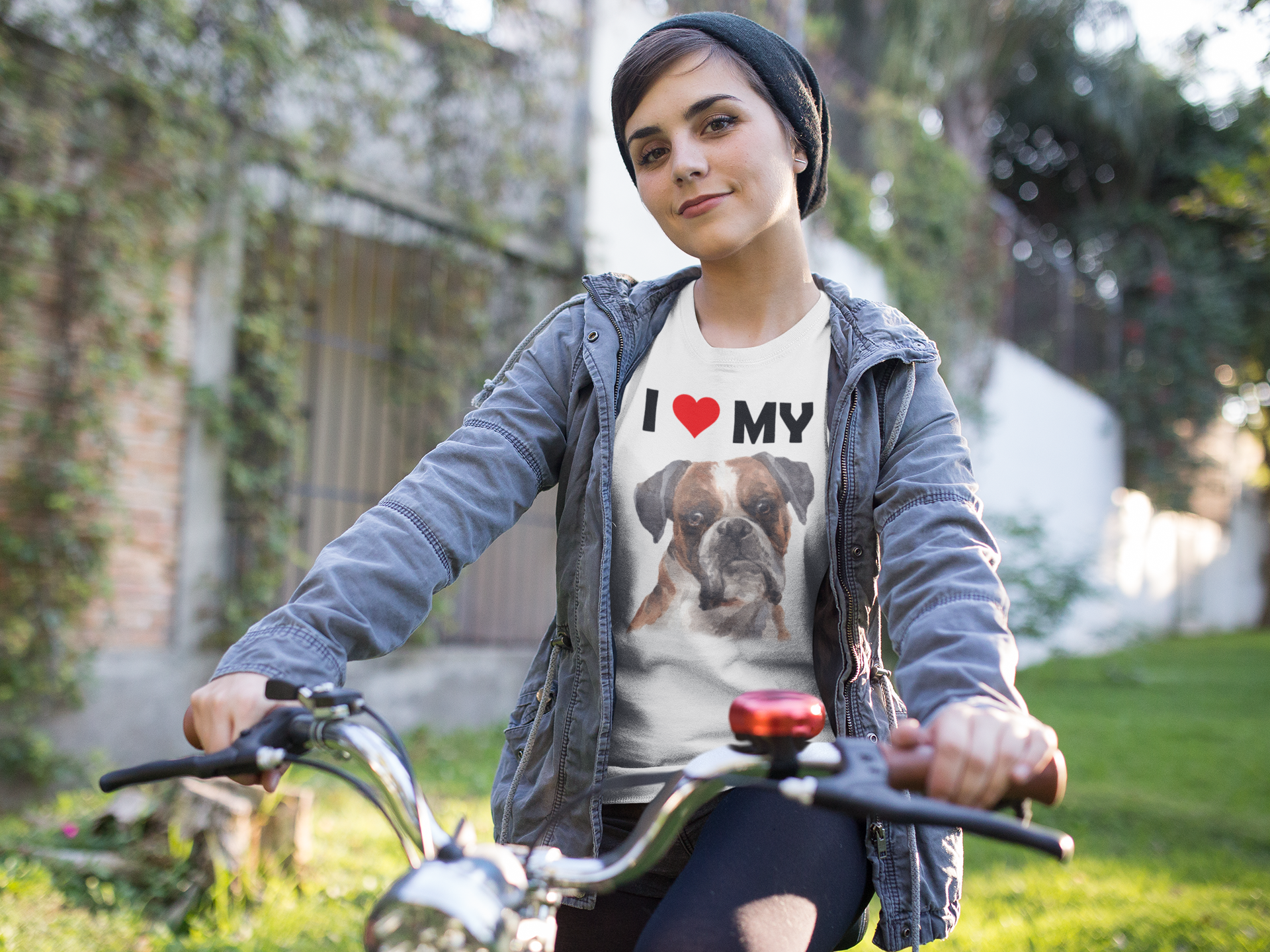 I Love My Boxer - Cotton T-Shirt