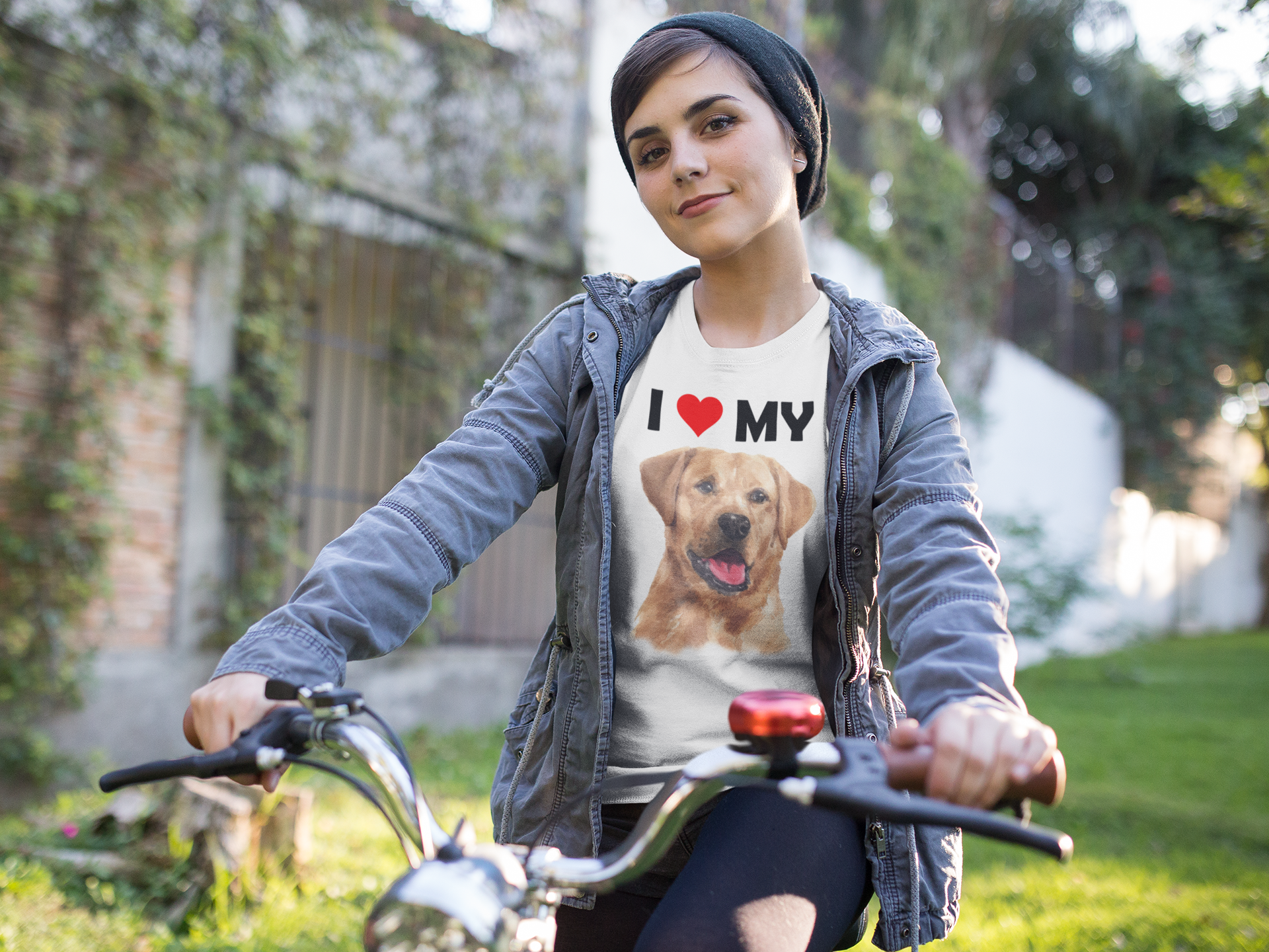 I Love My Yellow Labrador - Cotton T-Shirt