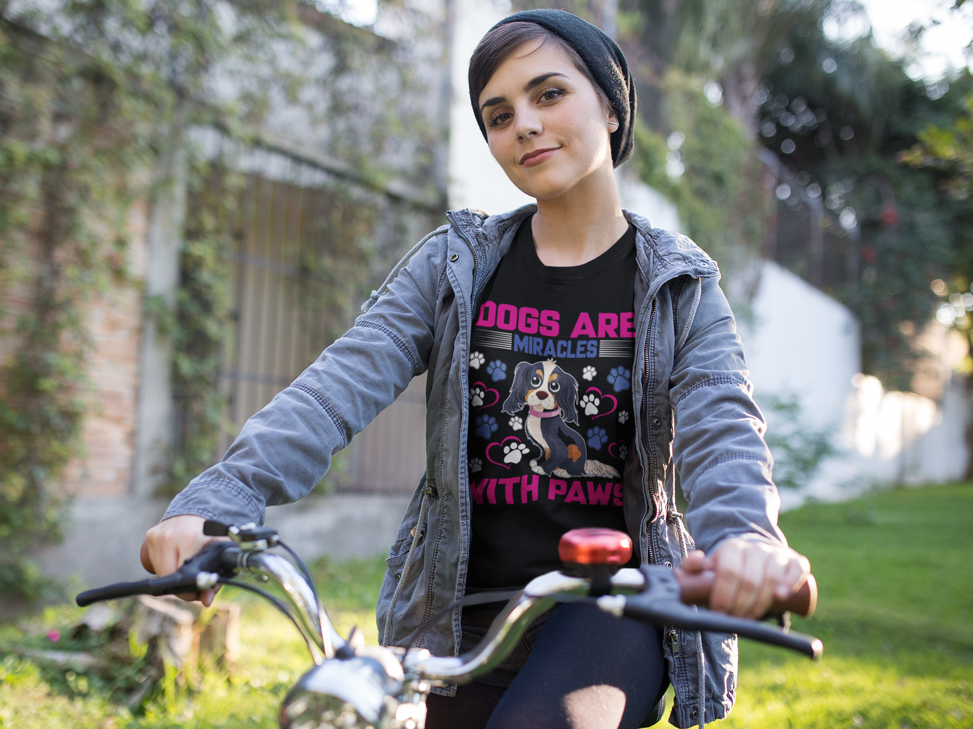 Dogs Are Miracles With Paws - Cotton T-Shirt