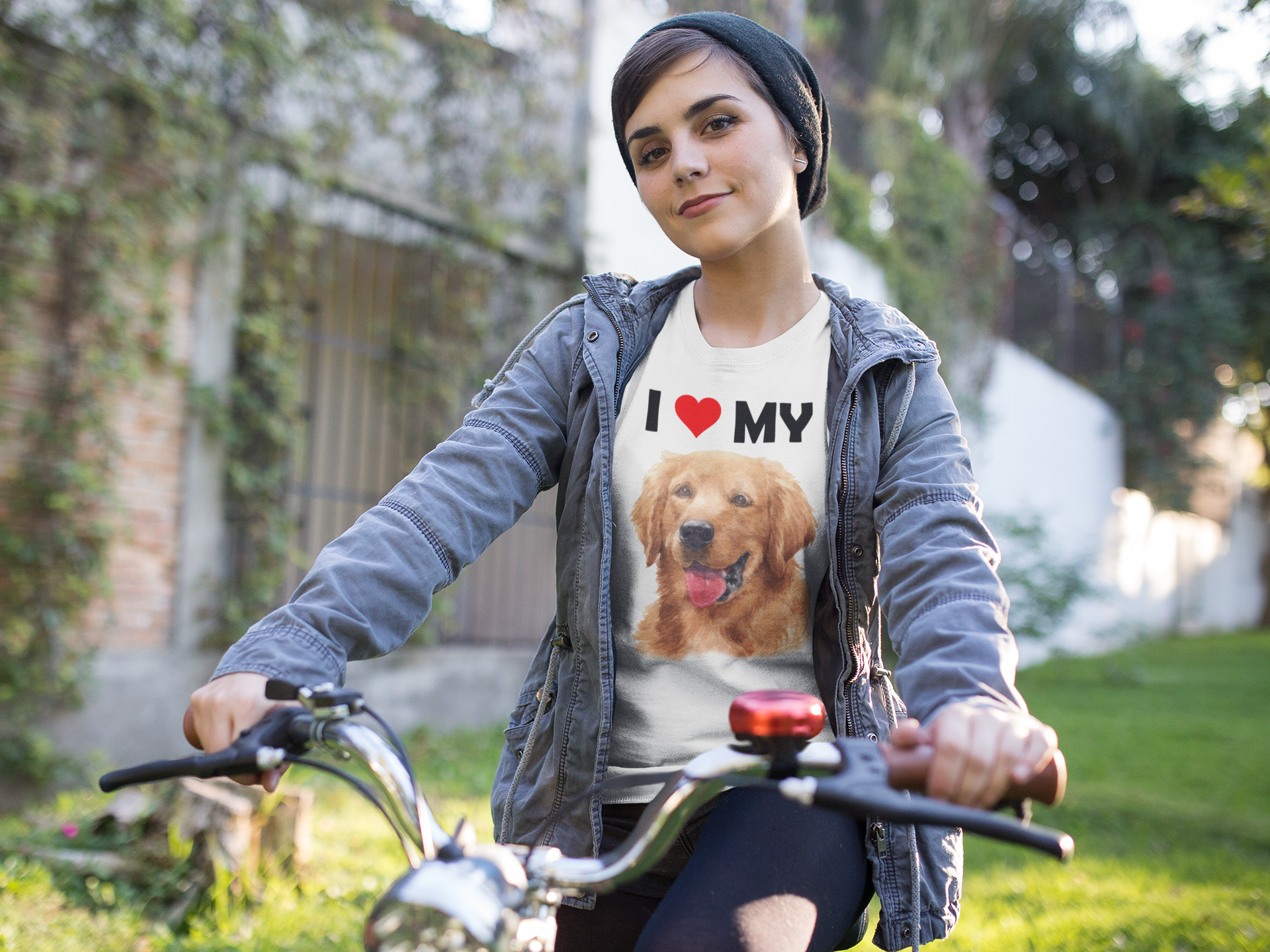 I Love My Golden Retriever -  Cotton T-Shirt