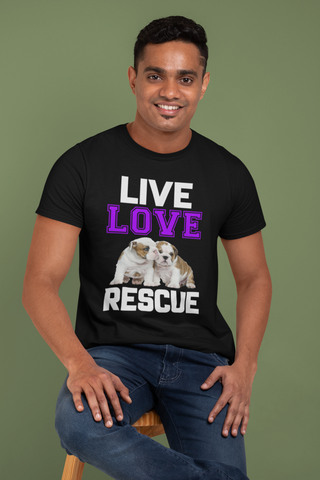 Image of Live Love Rescue - Cotton T-Shirt