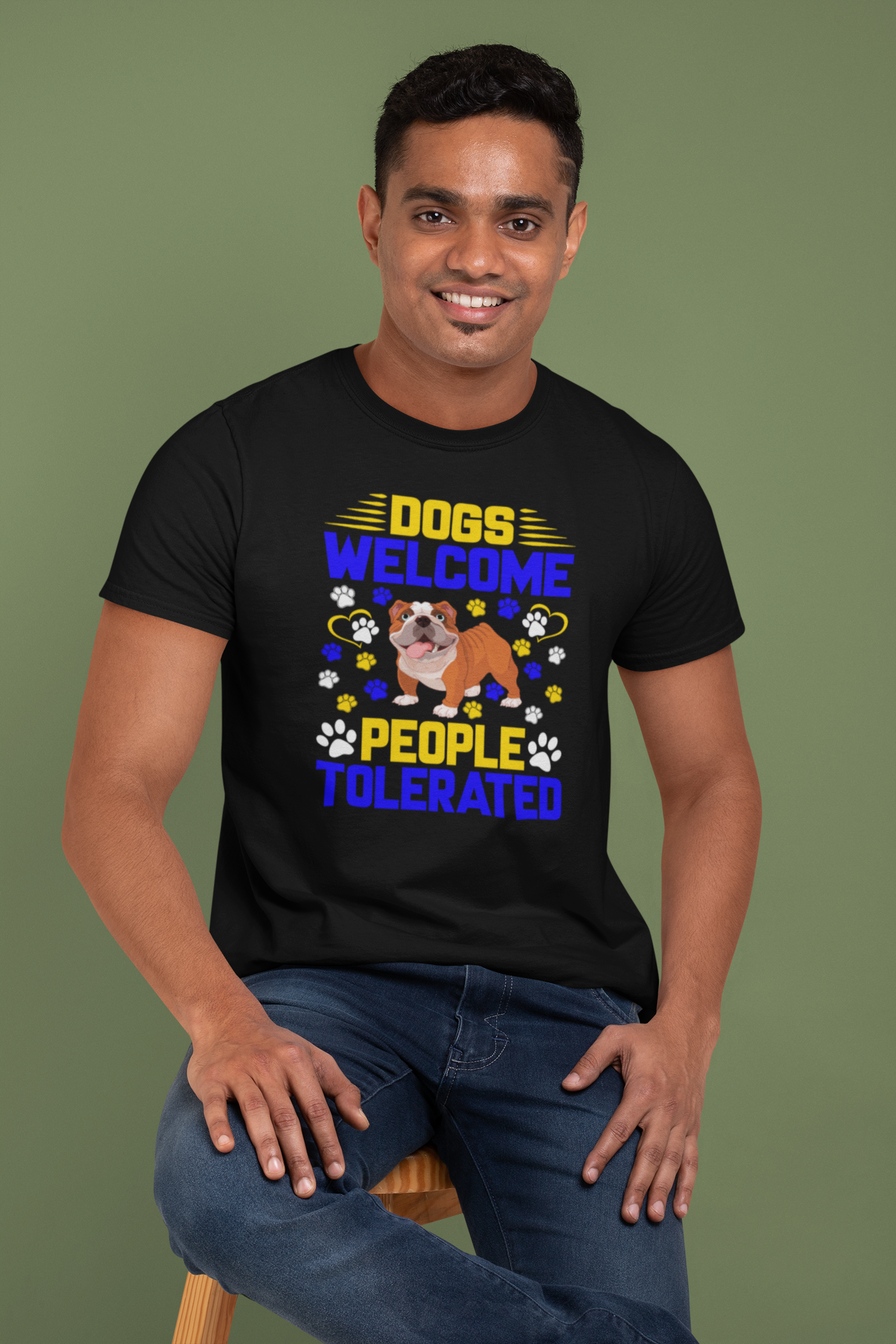 Dogs Welcome People Tolerated - Cotton T-Shirt