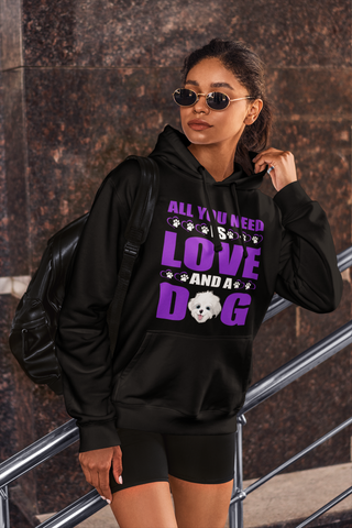 Image of All You Need Is Love and a Dog - Hoodie