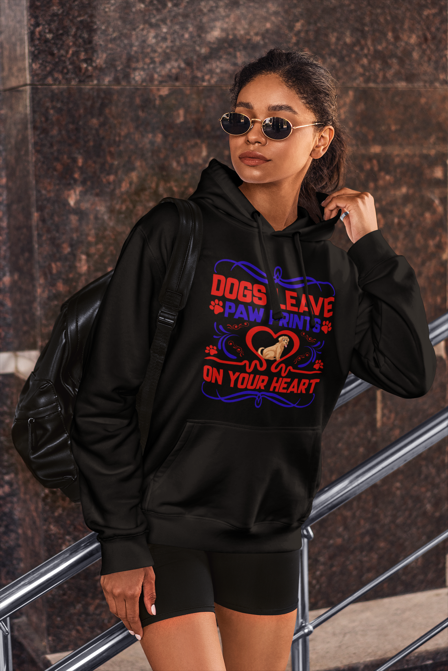 Dogs Leave Paw Prints on Your Heart - Hoodie