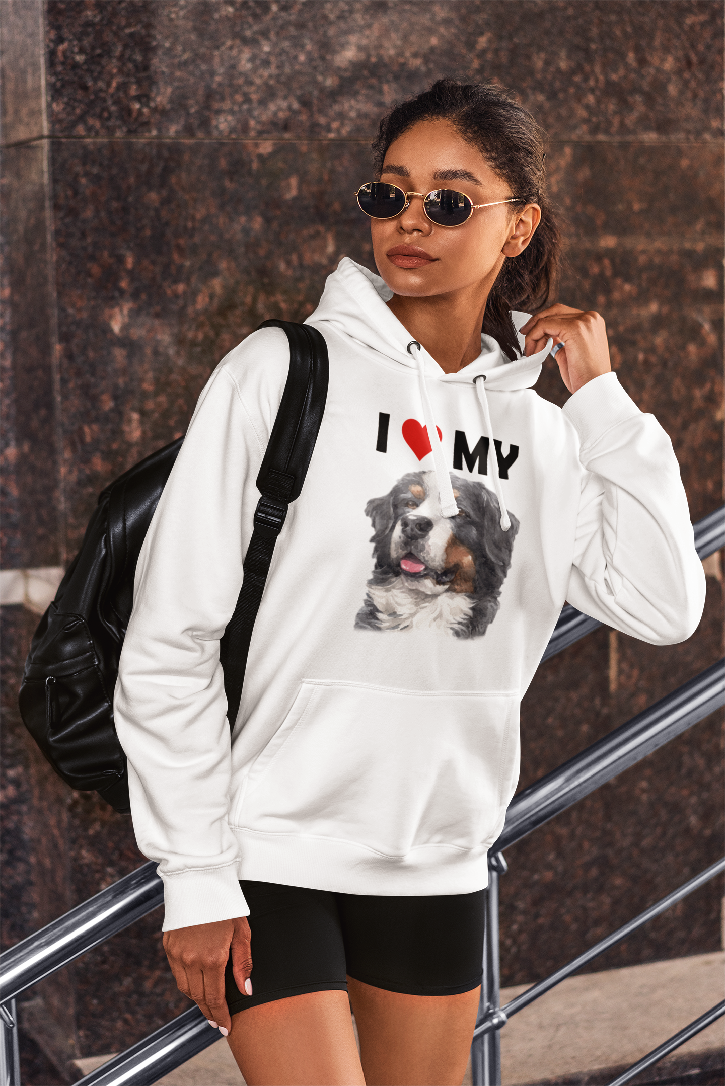I Love My Bernese Mountain Dog - Hoodie