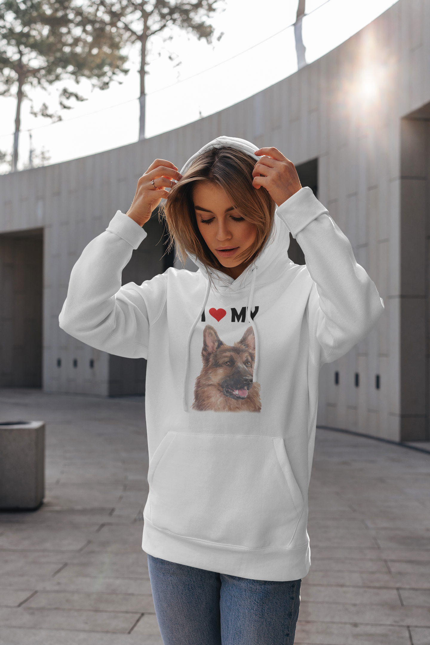 I Love My German Shepherd - Hoodie