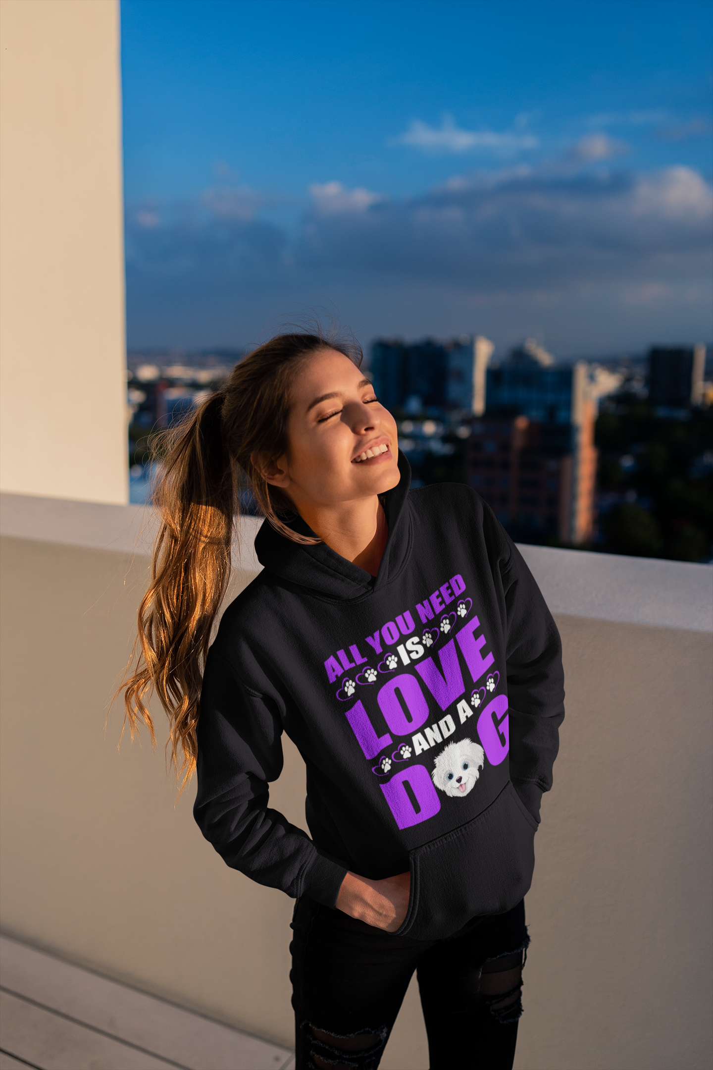All You Need Is Love and a Dog - Hoodie