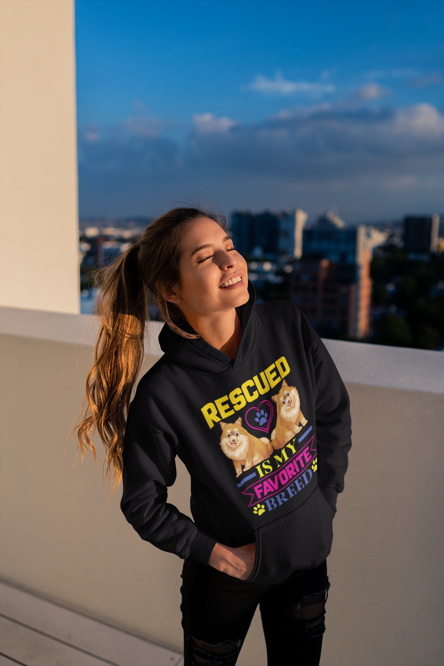 Rescued Is My Favorite Breed - Hoodie