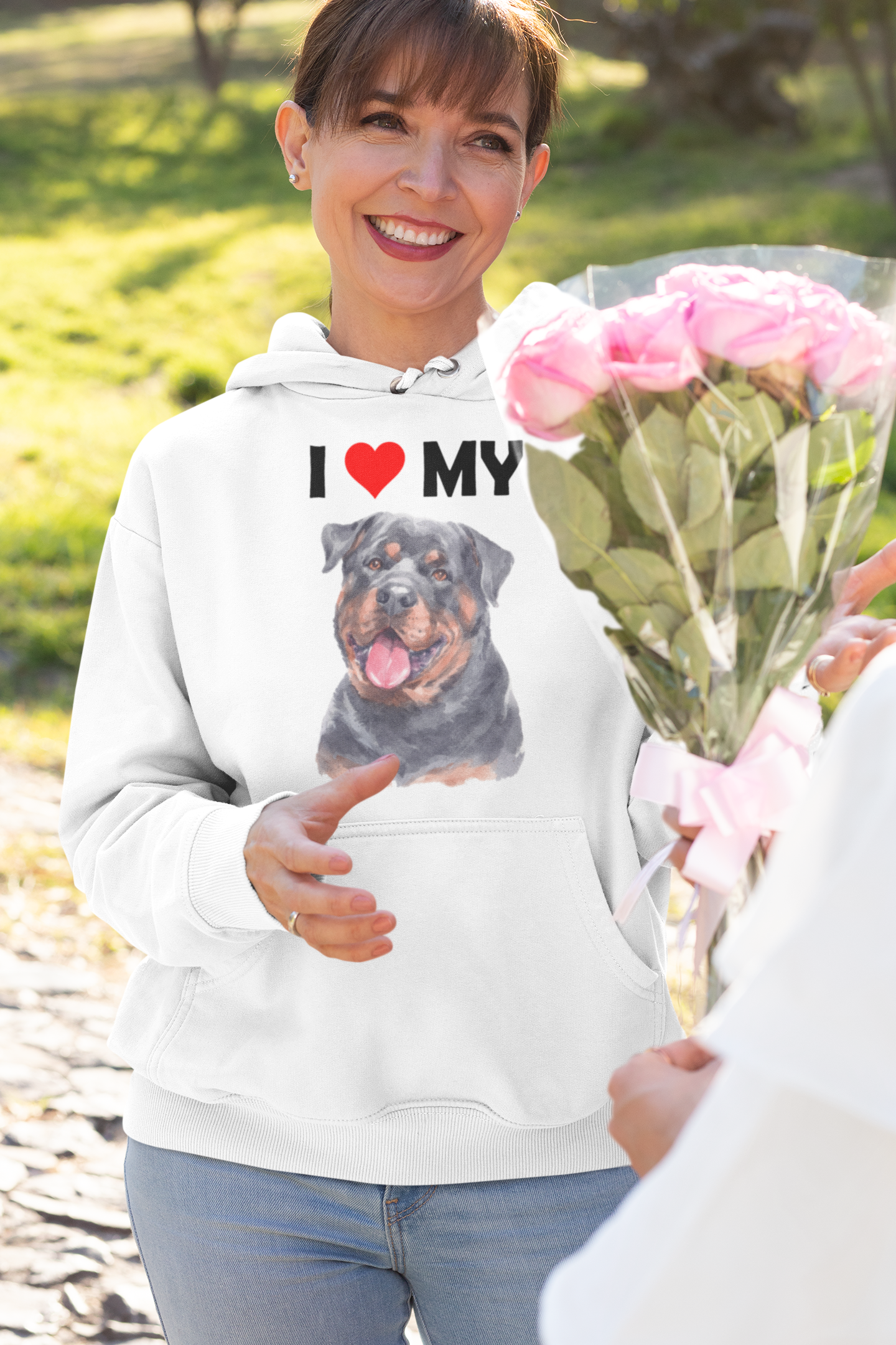 I Love My Rottweiler - Hoodie