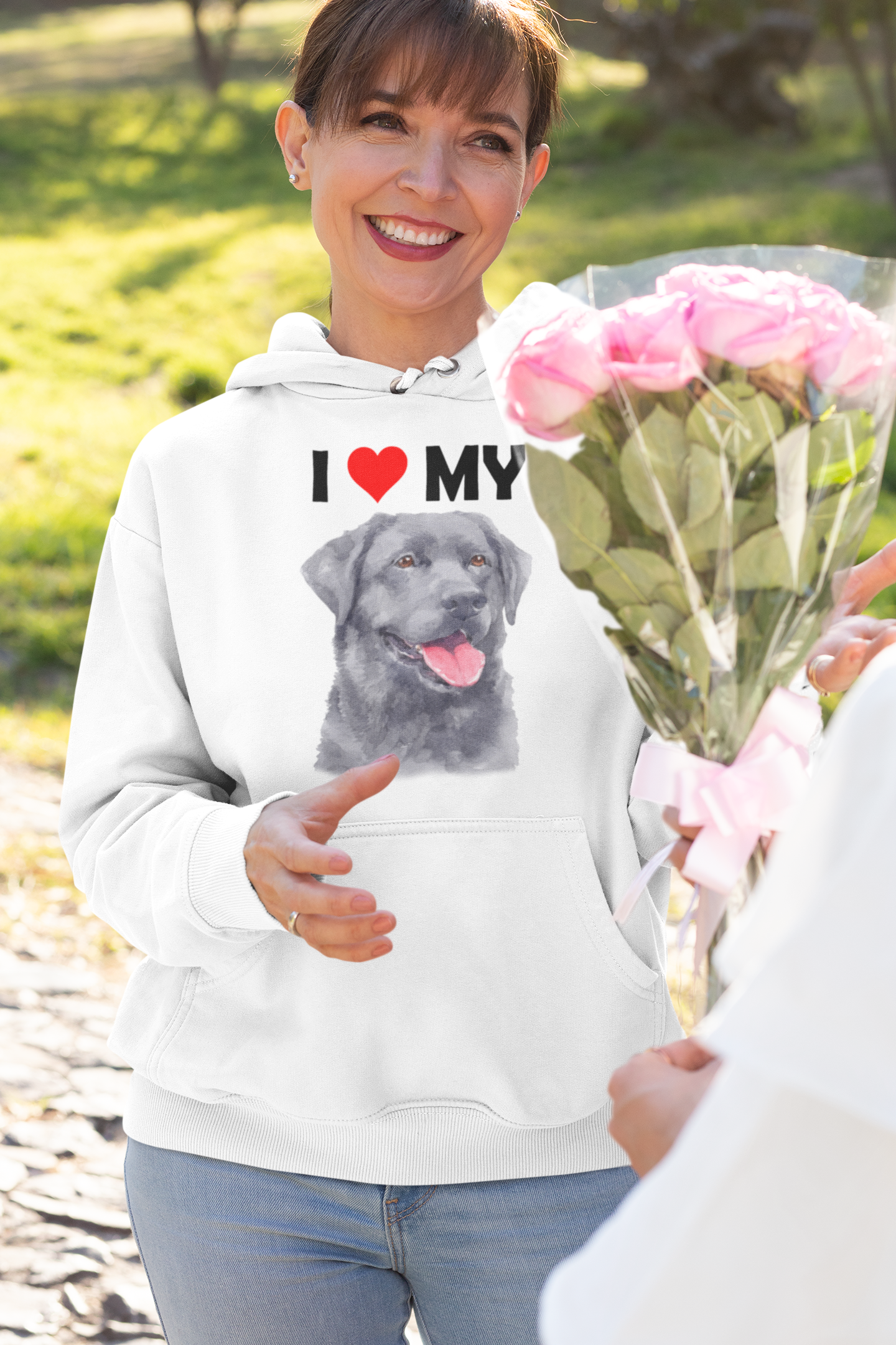 I Love My Black Labrador - Hoodie