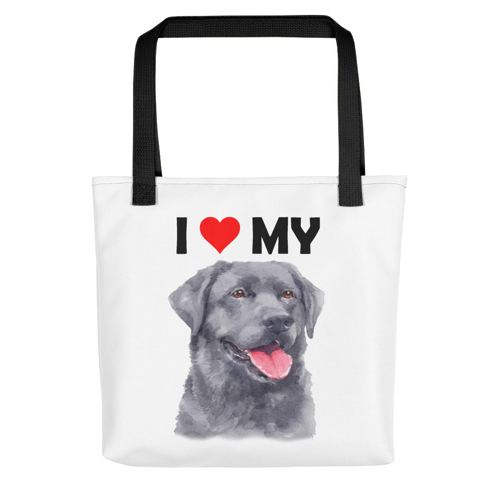 I Love My Black Labrador - Tote Bag