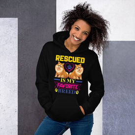 Rescued Is My Favorite Breed - Hoodie