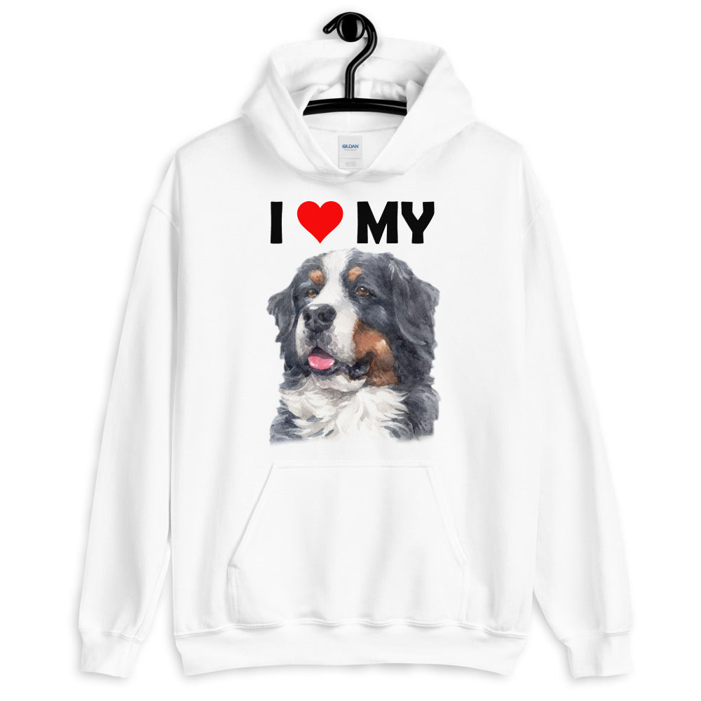 I Love My Bernese Mountain Dog - Hoodie
