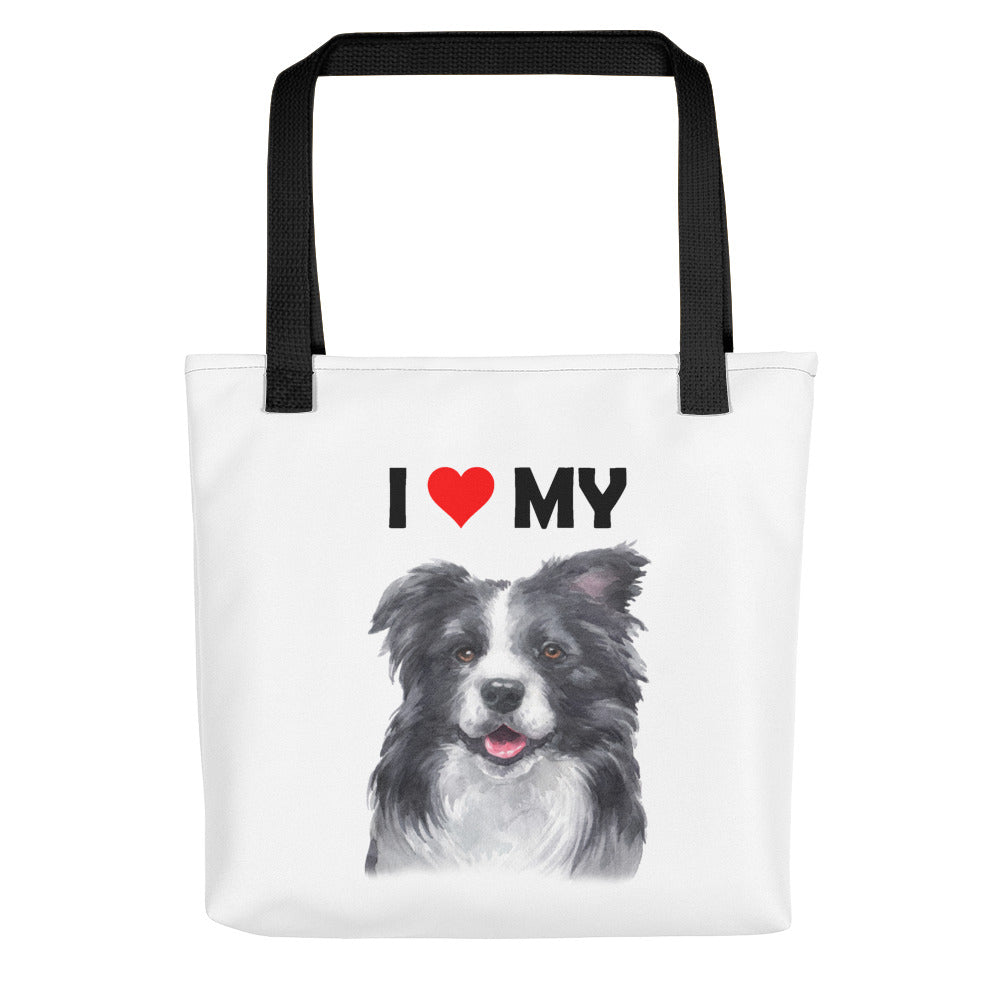 I Love My Border Collie - Tote Bag
