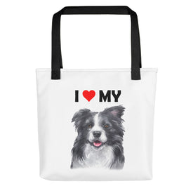 I Love My Border Collie - Tote Bag