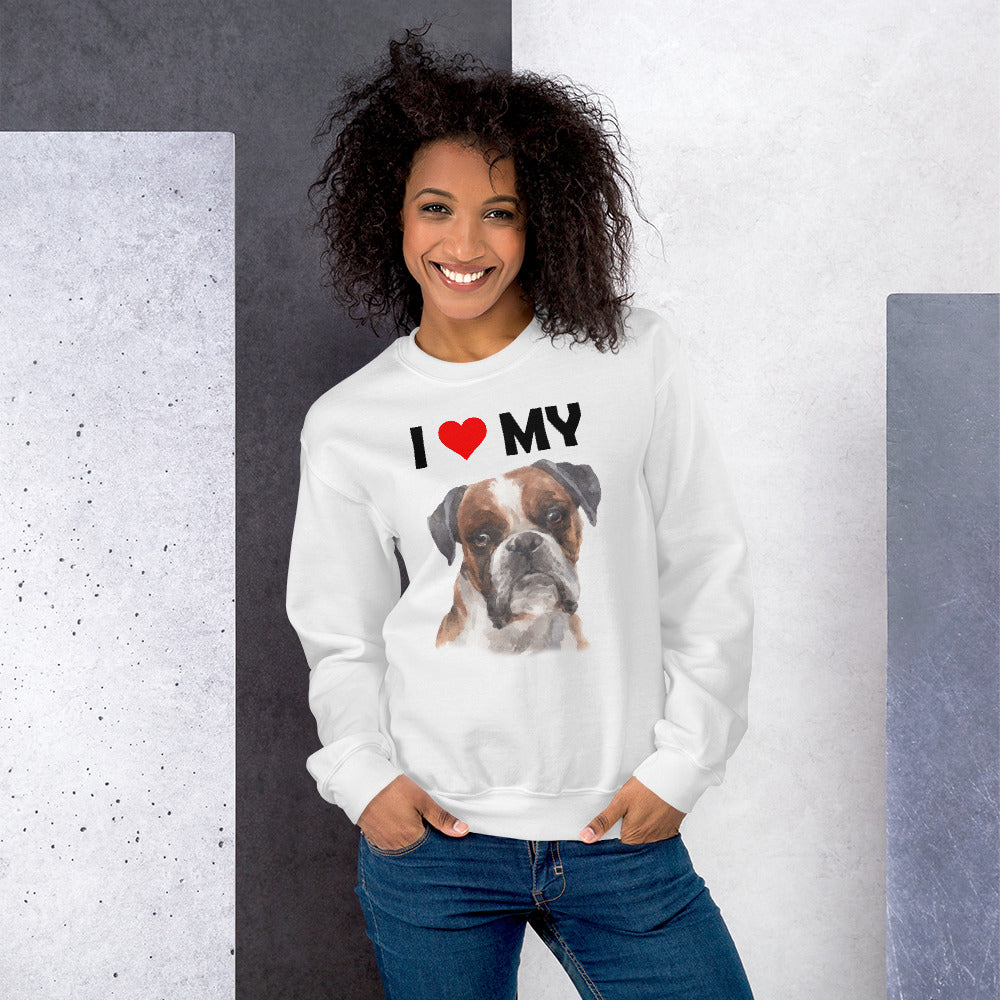 I Love My Boxer - Sweatshirt